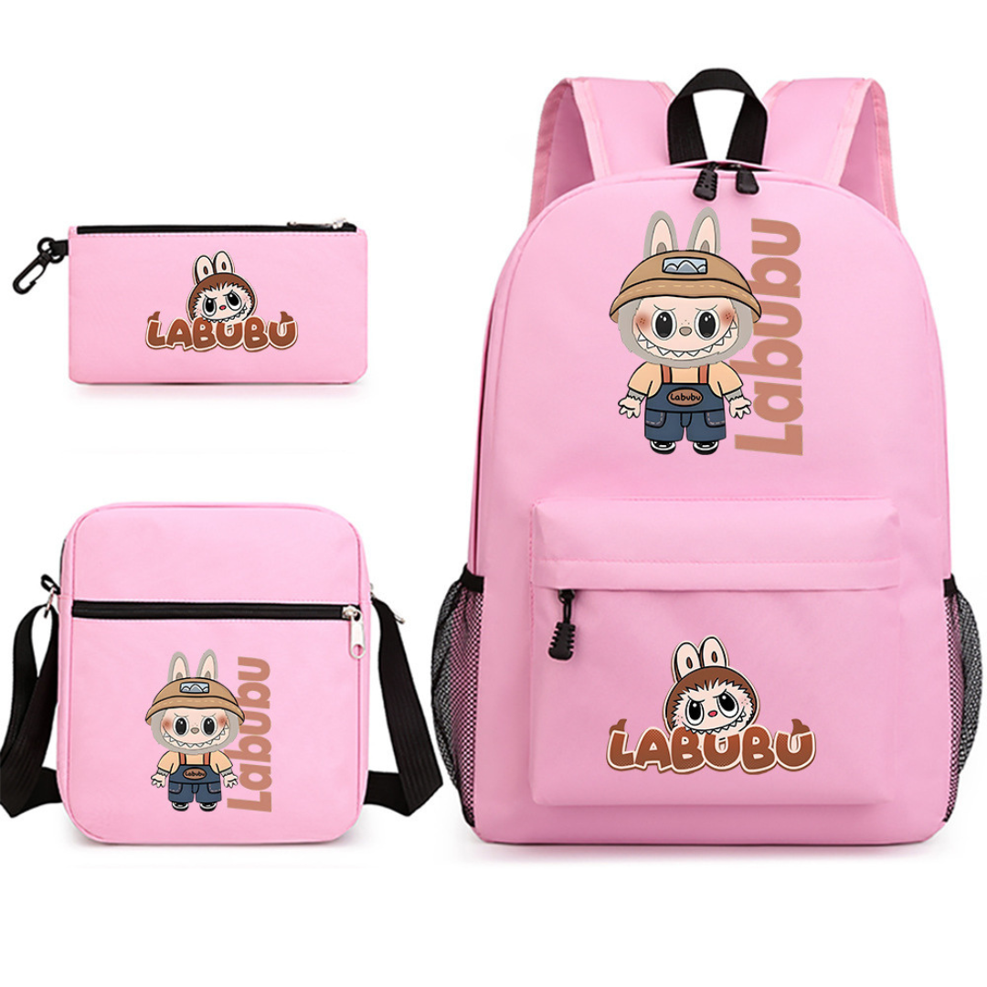סט בית ספר 3 ב-1 בעיצוב Labubu