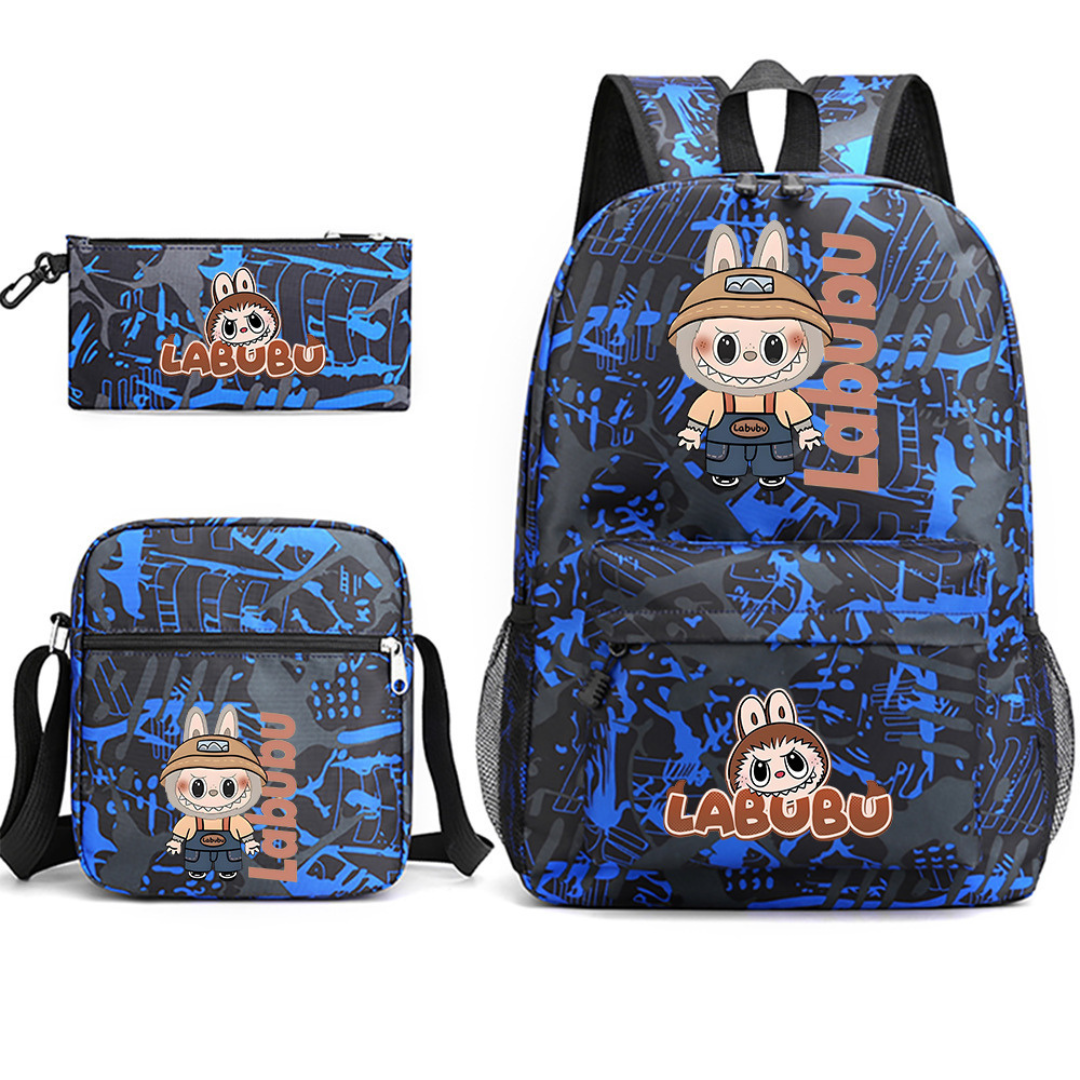 סט בית ספר 3 ב-1 בעיצוב Labubu