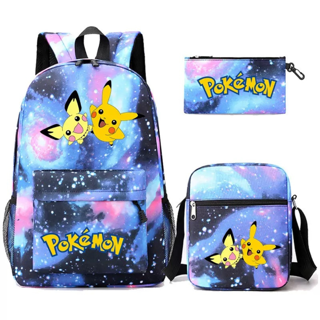 סט בית ספר 3 ב-1 בעיצוב Pokémon