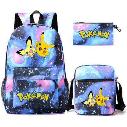 סט בית ספר 3 ב-1 בעיצוב Pokémon