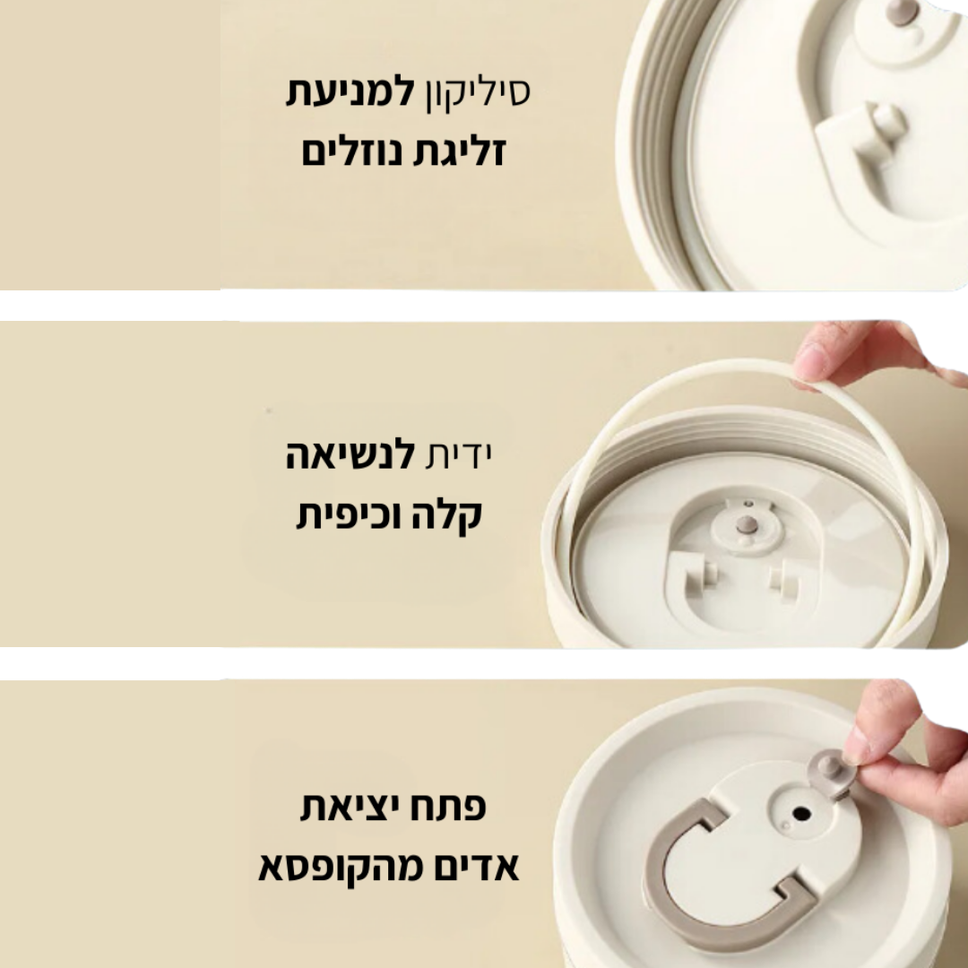 Lunch Box - ערכת קופסאות אוכל שומרות חום קלות לנשיאה